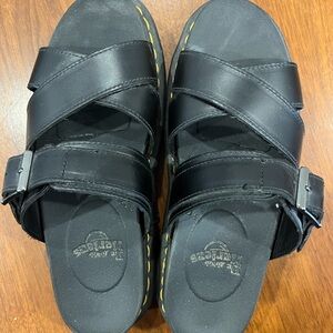 Dr. Martens Black Leather Sandals